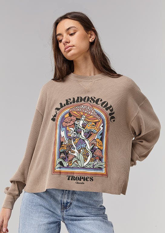 Kaleidoscope Waffle Long Sleeve | Ghanda Clothing