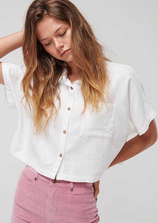 White Claire Shirt | Ghanda Clothing